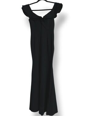 Fashion Nova Black Evening Gown with Thigh Slit